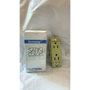 Lutron SCR-15-KW Satin Colors Kiwi 15A 125V Receptacle Outlet Discontinued